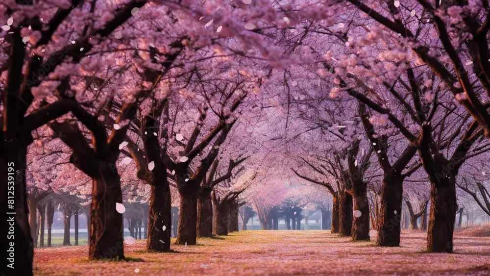 illustration of falling cherry blossoms green screen background illustration of falling cherry blossoms green screen background