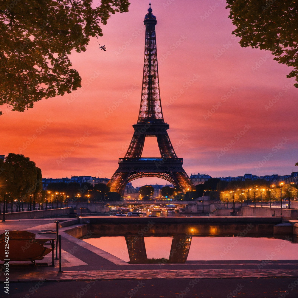 Naklejka premium eiffel tower