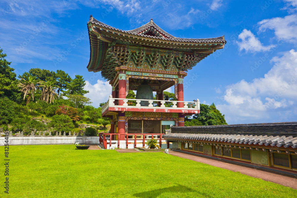 Yakcheonsa Temple in Jeju Island, South Korea. Yakcheonsa Temple in Jeju Island, South Korea.