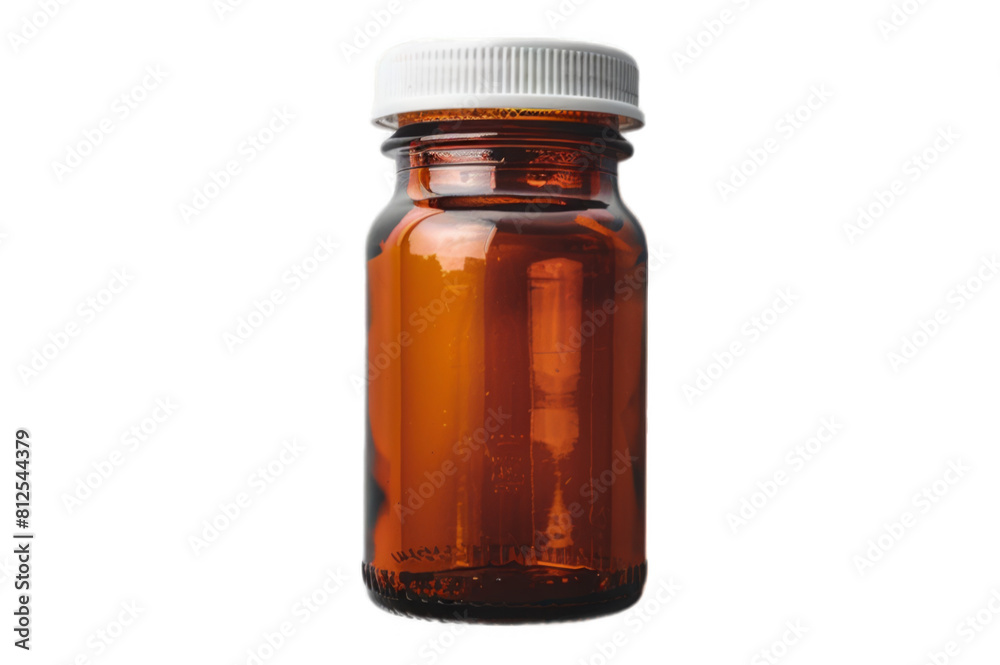 bottle of medicine isolated on white background as transparent PNG bottle of medicine isolated on white background as transparent PNG