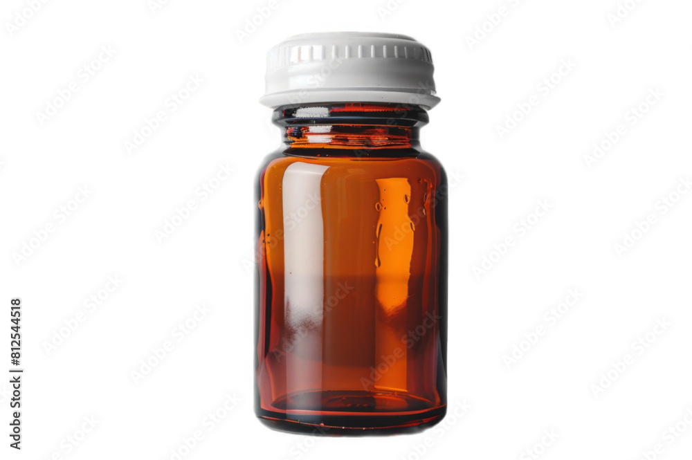 bottle of medicine isolated on white background as transparent PNG bottle of medicine isolated on white background as transparent PNG