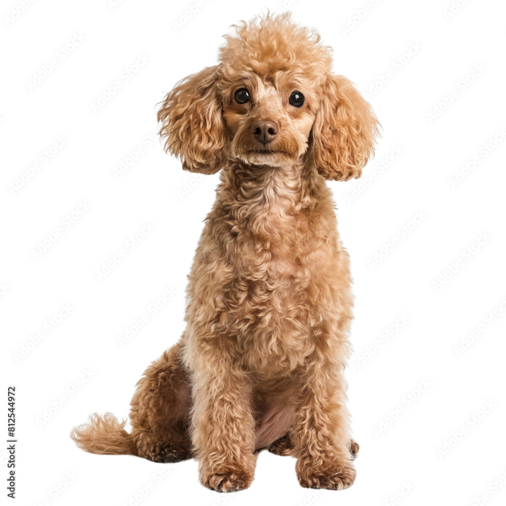 Poodle isolated on white background. Poodle isolated on white background.