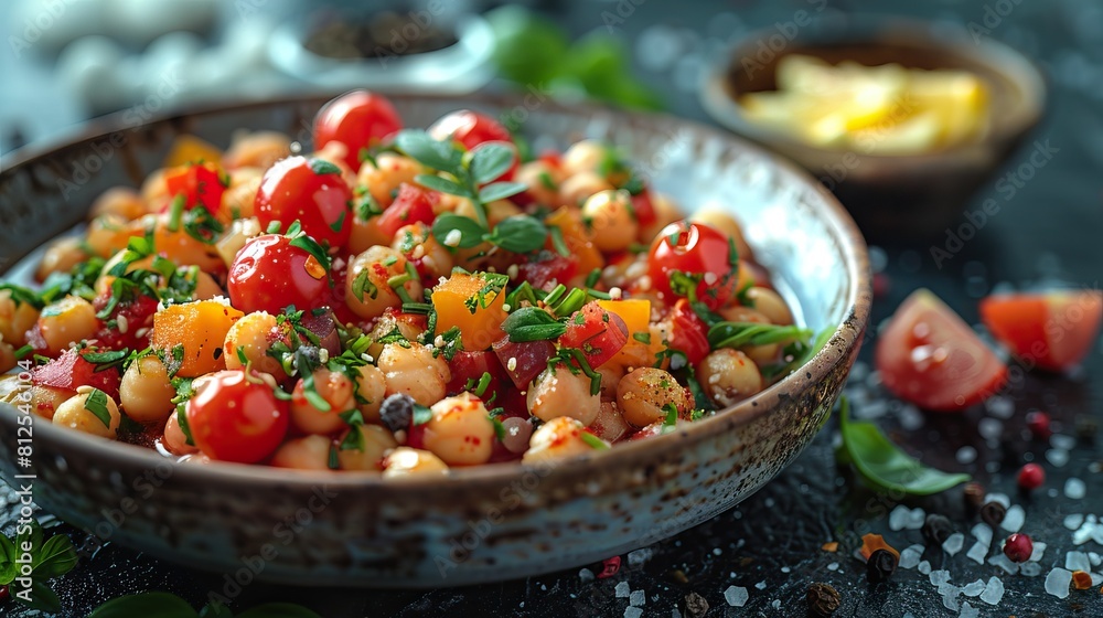 salad with beans and tomatoes salad with beans and tomatoes