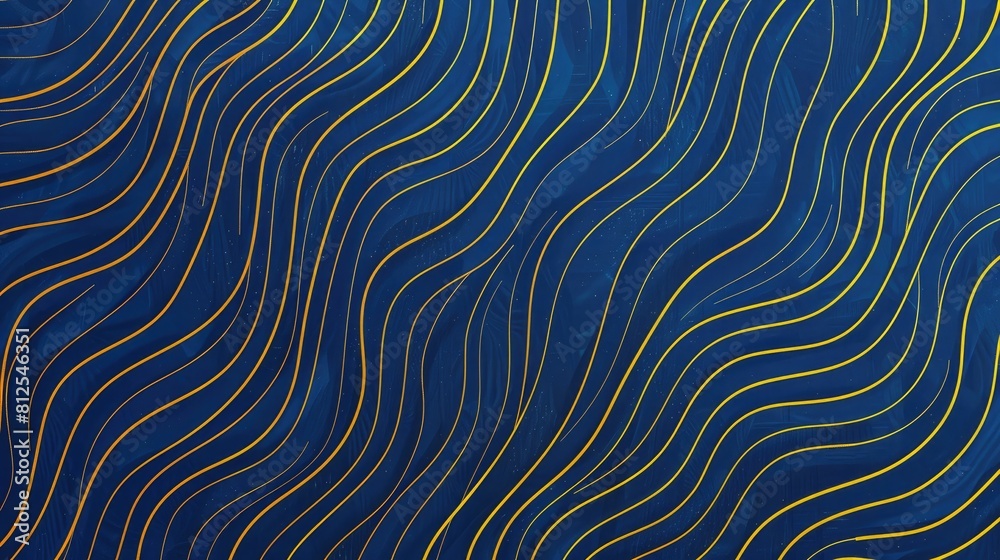 Blue background pattern with yellow lines