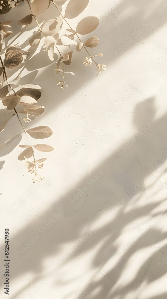 A clean background for a post with empty spaces for text, clean background with leaves, background for social media A clean background for a post with empty spaces for text, clean background with leaves, background for social media