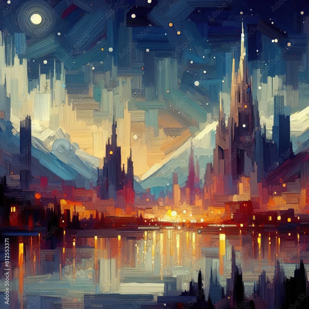 Obraz premium Smooth Transitions: Artistic Flow