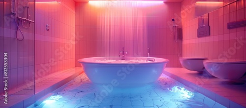 Bathe in the Glow of a Futuristic Fusion Powered Bathroom Sanctuary