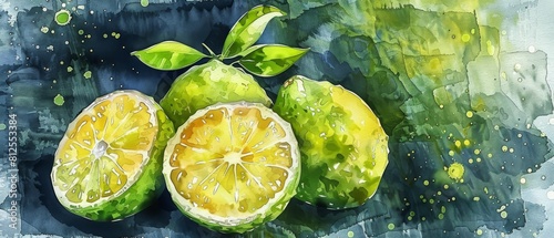 Breadfruit Fruit in Stunning Watercolor.