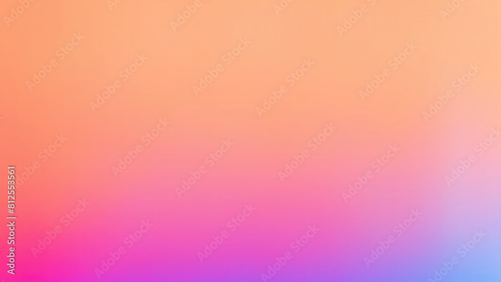 Obraz premium Blurred color gradient Orange, pink and blue grainy color gradient background
