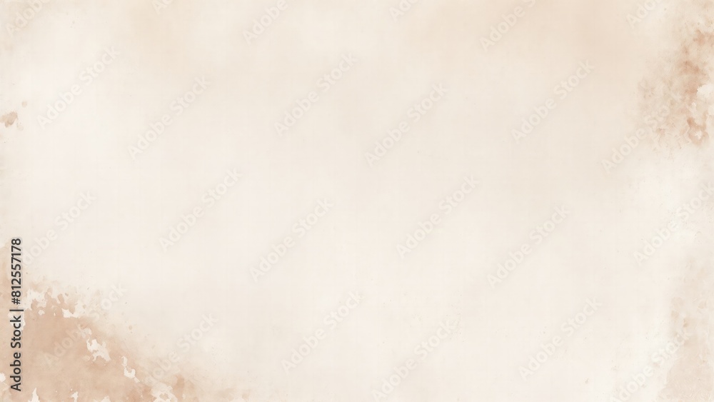 Fototapeta premium White and Brown background with texture and distressed vintage grunge and watercolor paint stains backdrop illustration