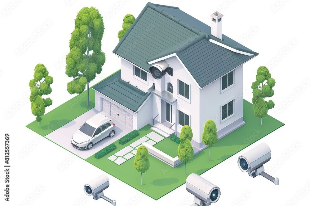 Secure your home with a modern surveillance camera system, featuring monitored real-time systems for high-resolution video recording and smart system integration. Secure your home with a modern surveillance camera system, featuring monitored real-time systems for high-resolution video recording and smart system integration.