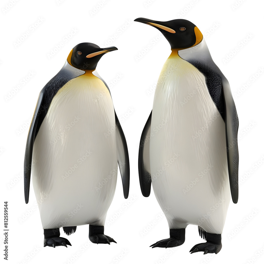 Obraz premium penguins Isolated on transparent background