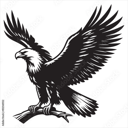 eagle silhouette vector