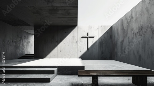 Elegant minimalist composition inspired by the concept of Christian grace