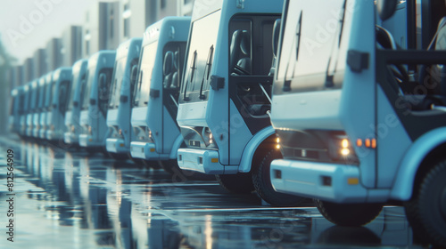 Electric trucks ready to go photo