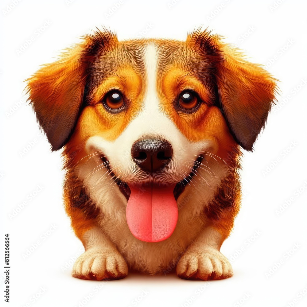 A dog with its tongue out art attractive lively illustrator. A dog with its tongue out art attractive lively illustrator.