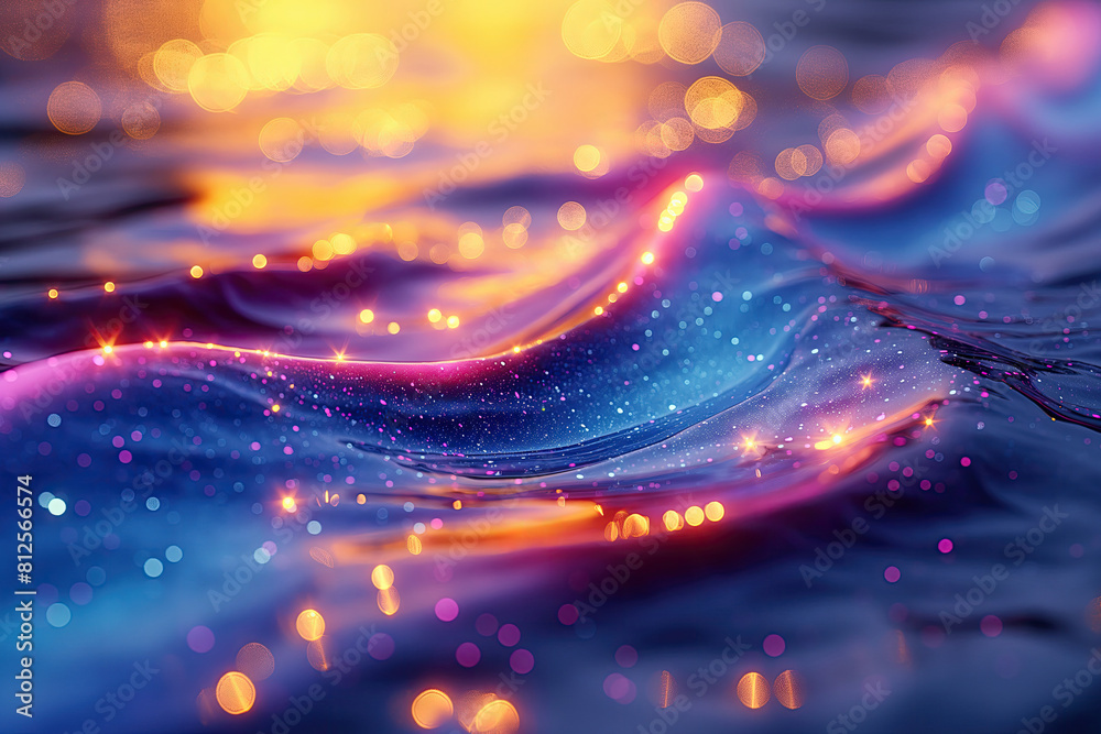 Neon wave abstract background, dynamic wave. Neon wave abstract background, dynamic wave.