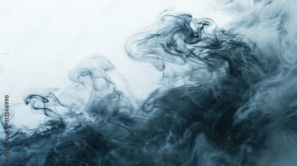 Dark smoke against a light backdrop Dark smoke against a light backdrop