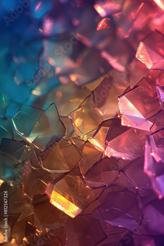 abstract multicolor glass background © tbralnina