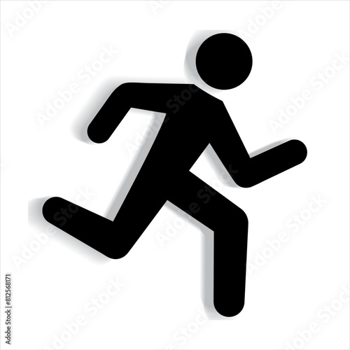 People who are running pictogram
