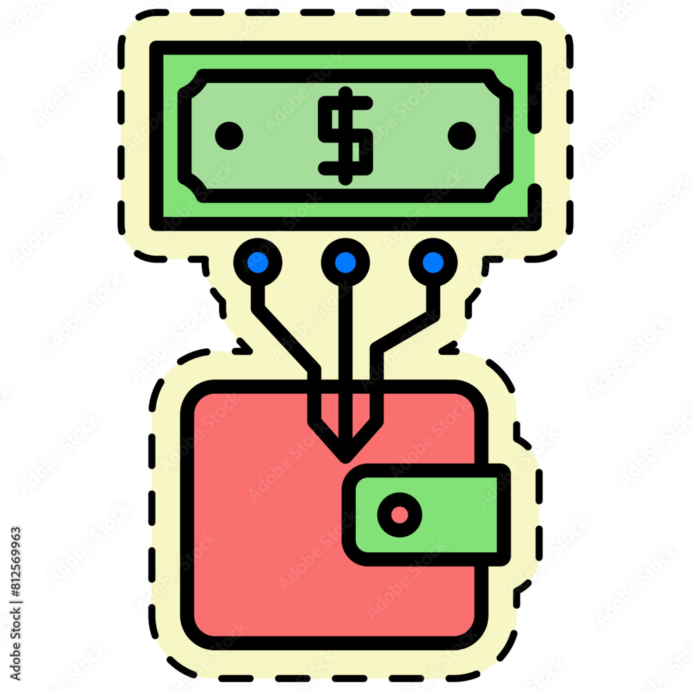 Digital Money Sticker Digital Money Sticker