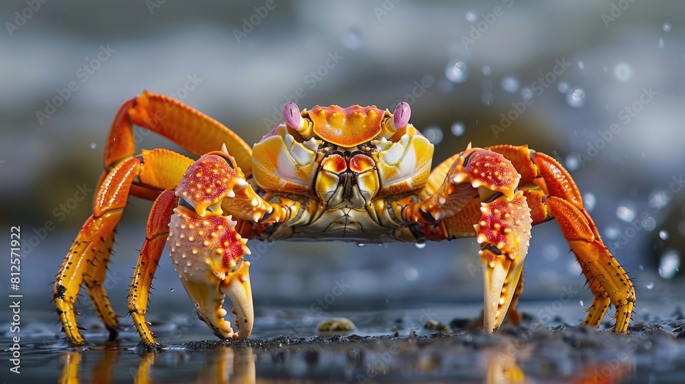 Golden King Crab - A Stunning Capture of This Majestic Creature in the Bounty of the Russian Sea Golden King Crab - A Stunning Capture of This Majestic Creature in the Bounty of the Russian Sea