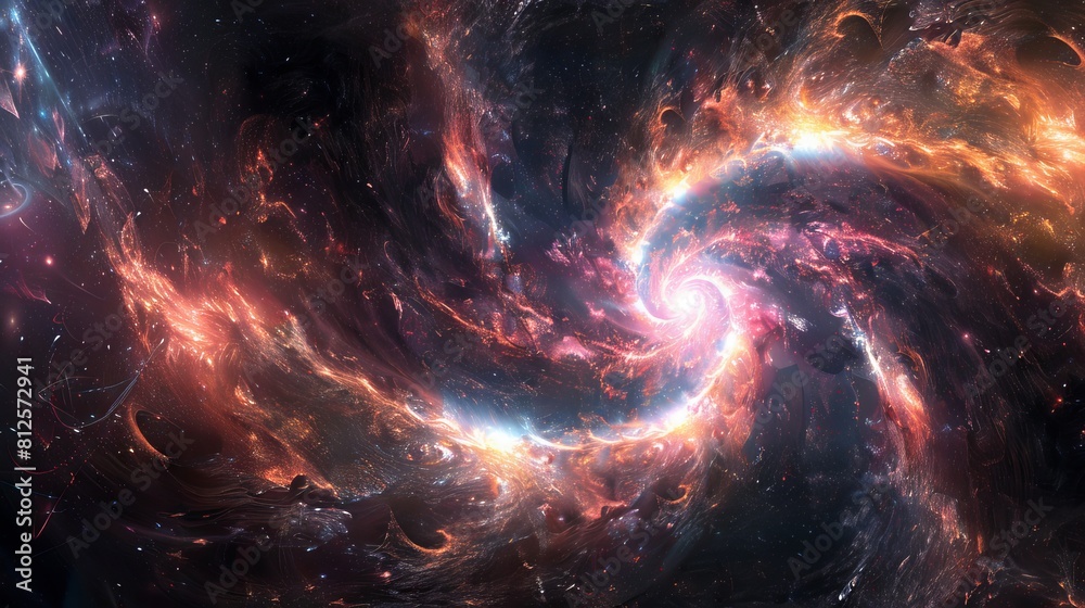 a nebula galaxy with a black hole a nebula galaxy with a black hole