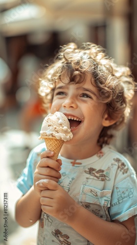 child with ice cream