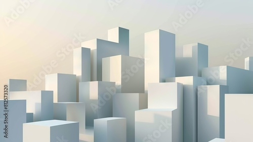 3D background created from cubes