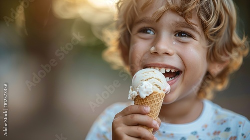 boy with ice cream