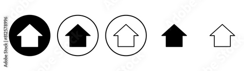 House icon set. Home icon vector