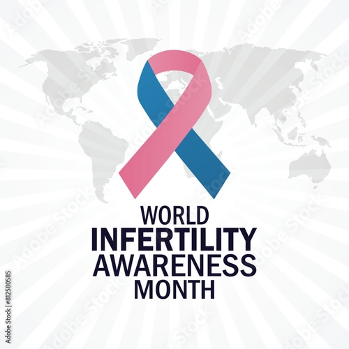World Infertility Awareness Month. Health concept. Template for background, banner, card, poster with text inscription.
