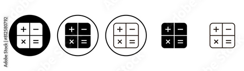Calculator icon set. Accounting calculator icon. calculator vector