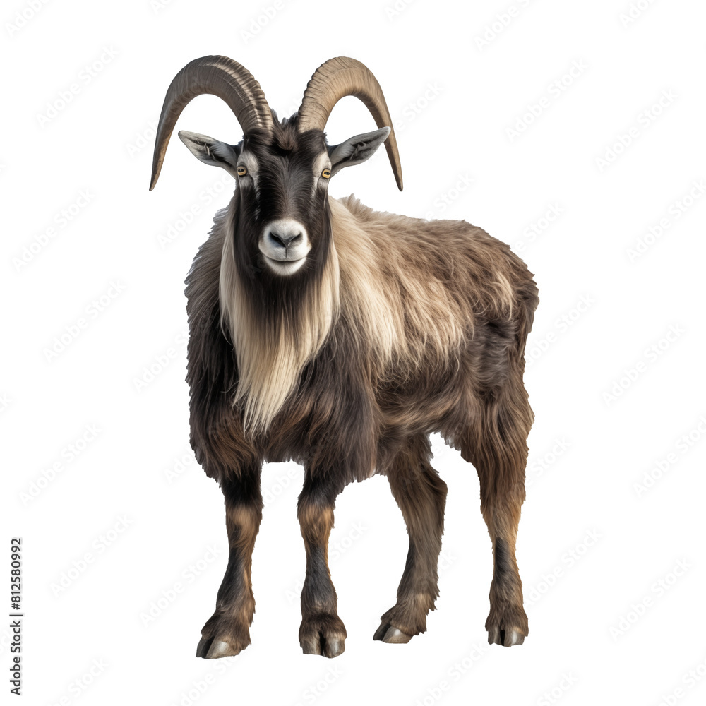 Fototapeta premium alpine goat transparent background