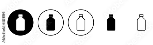 Bottle icon set. bottle vector icon