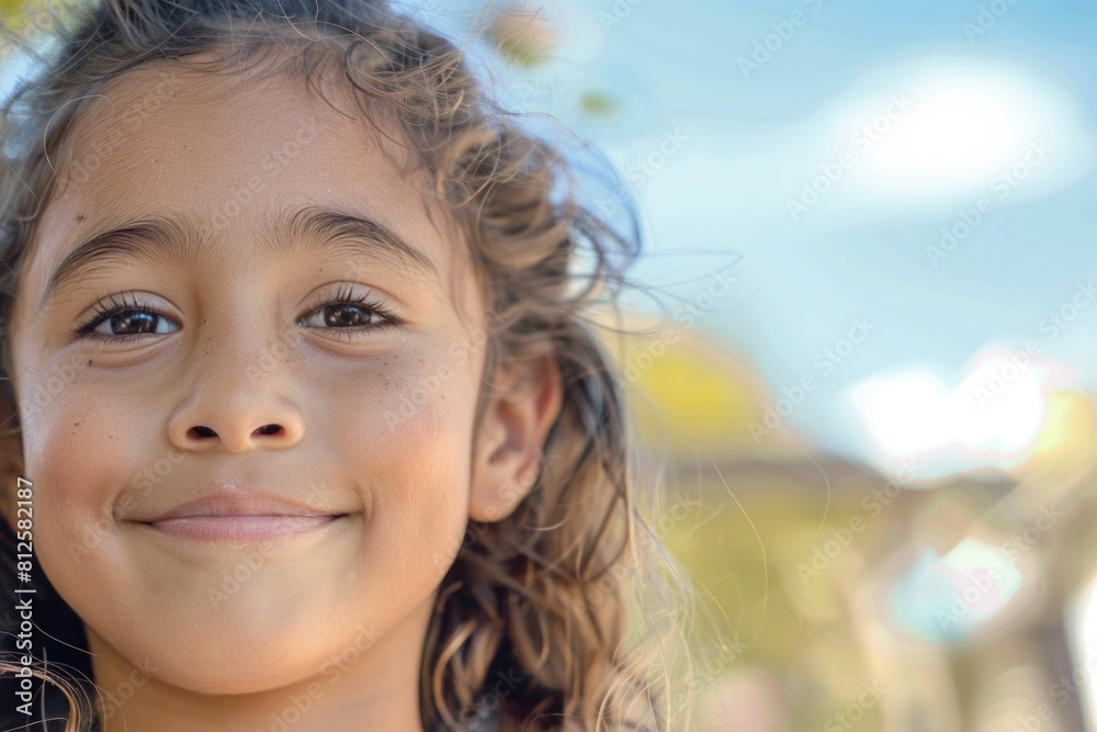A cheerful young girl posing for a photo. Suitable for various advertising and lifestyle concepts A cheerful young girl posing for a photo. Suitable for various advertising and lifestyle concepts