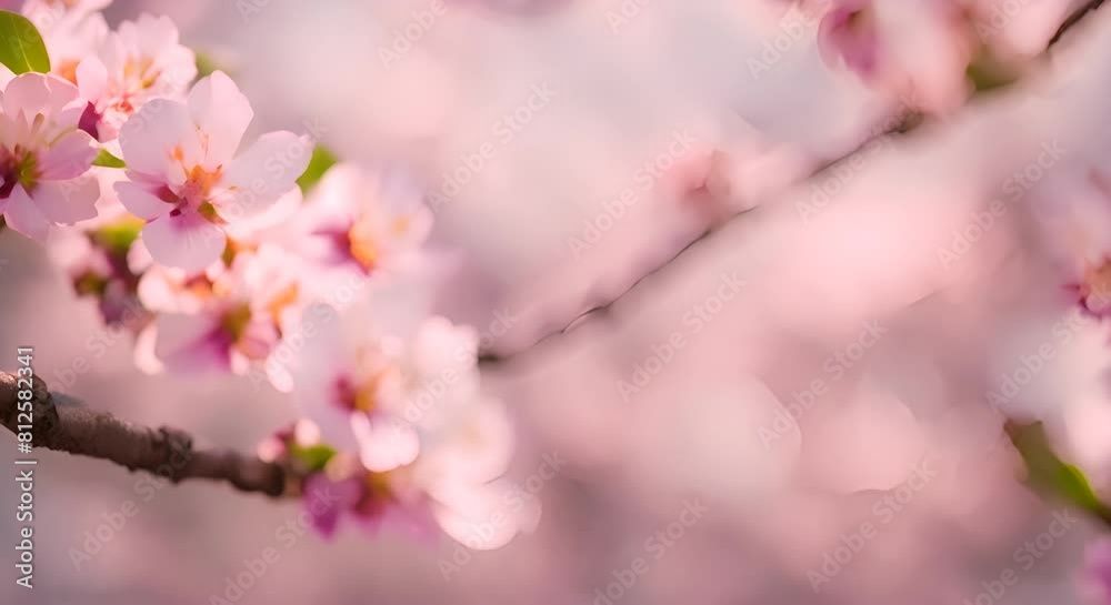Cherry Blossoms in Full Bloom With Soft Focus Background Cherry Blossoms in Full Bloom With Soft Focus Background