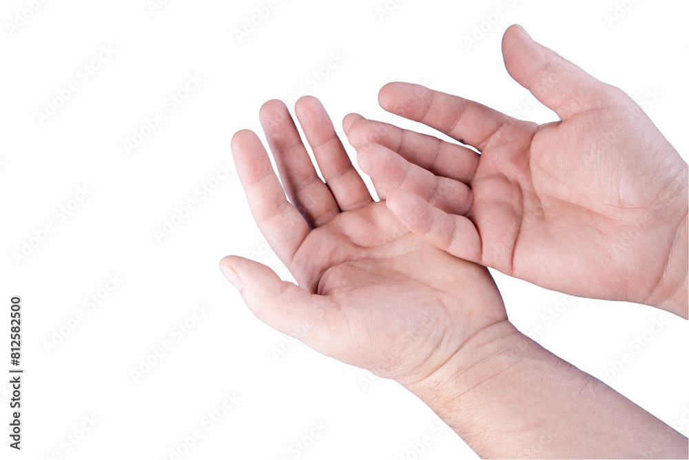  two male hands