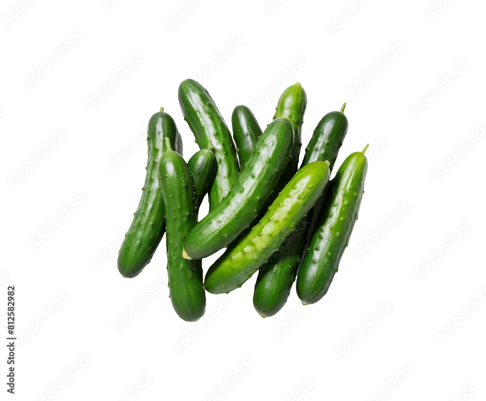 Cucumber slice isolated on white background. full depth of field Ai generative Cucumber slice isolated on white background. full depth of field Ai generative