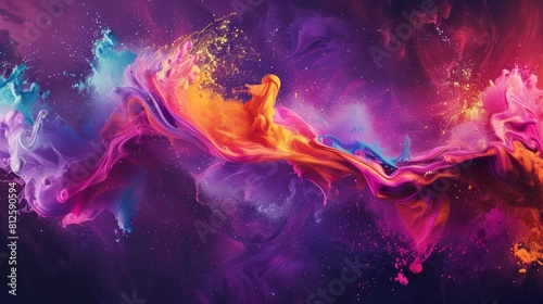 Creative representation of abstract concepts in vibrant colors
