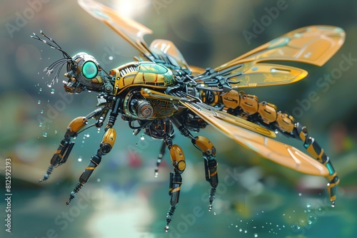 Capture a robotic dragonfly in exquisite detail