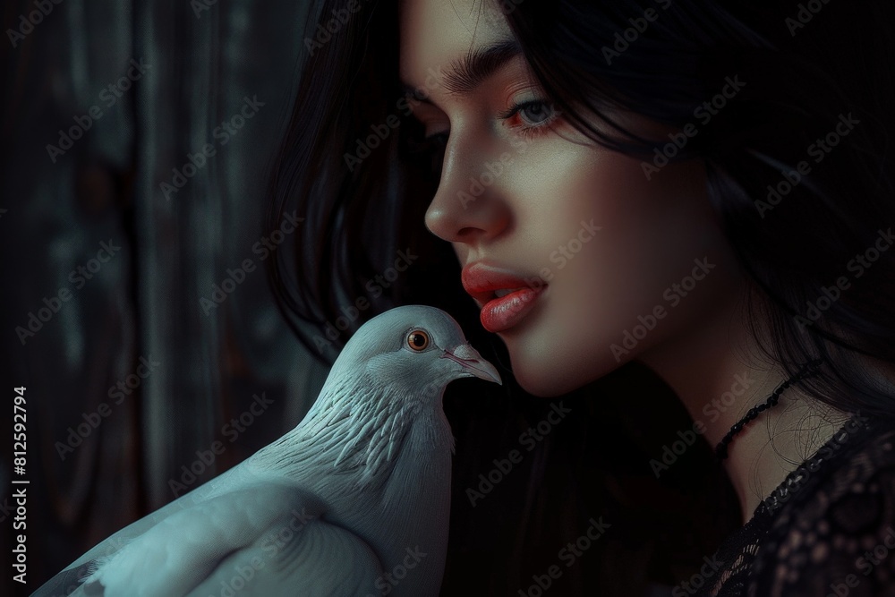 lifestyle woman paints henna gray hair, hair coloring self-care