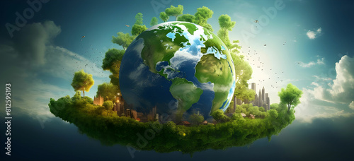 earth day environment concept and eco concept.