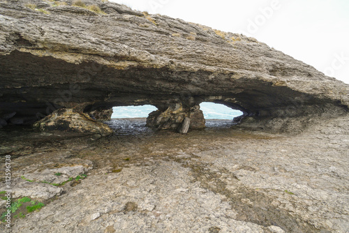 Panoramic view of the Cueva de la Ojerada in Ajo photo