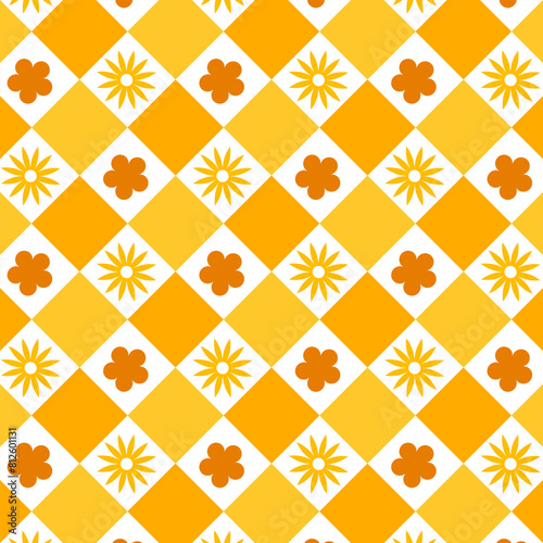 seamless pattern with flowers