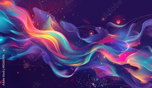 Neon Dreams  Mesmerizing Fractal Wallpaper for Futuristic Vibes