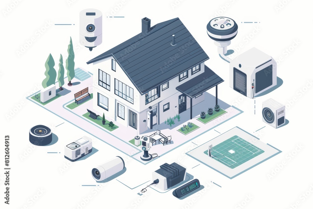 Enhance home security with a CCTV system, using smart technology to control different alarms and educate through video. Enhance home security with a CCTV system, using smart technology to control different alarms and educate through video.