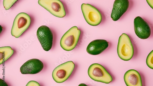 Amazing looking avocado on a White background. Stock photo