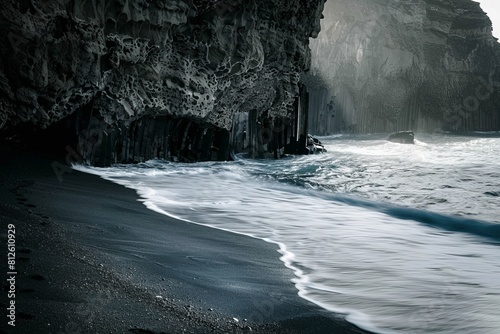Coast and city view from the top of a mountain - Table Mountain, Cape Town, South Africa. Beautiful simple AI generated image in 4K, unique.