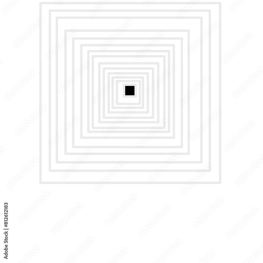 Draw a 3D square along with a raw sketch 